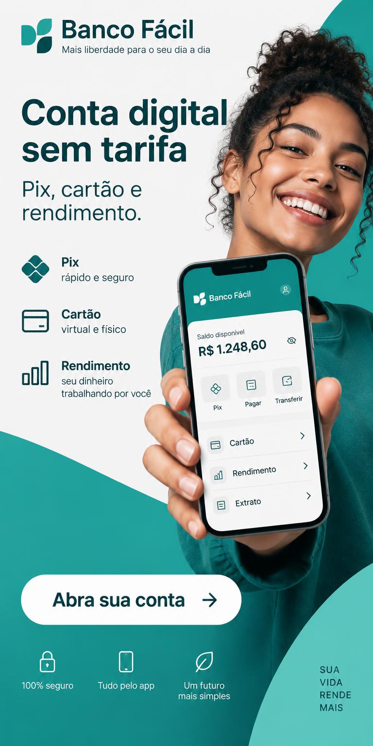 Banco Fácil — Conta digital sem tarifa