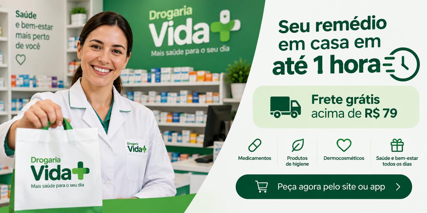 Drogaria Vida+ — Seu remédio em casa em até 1 hora